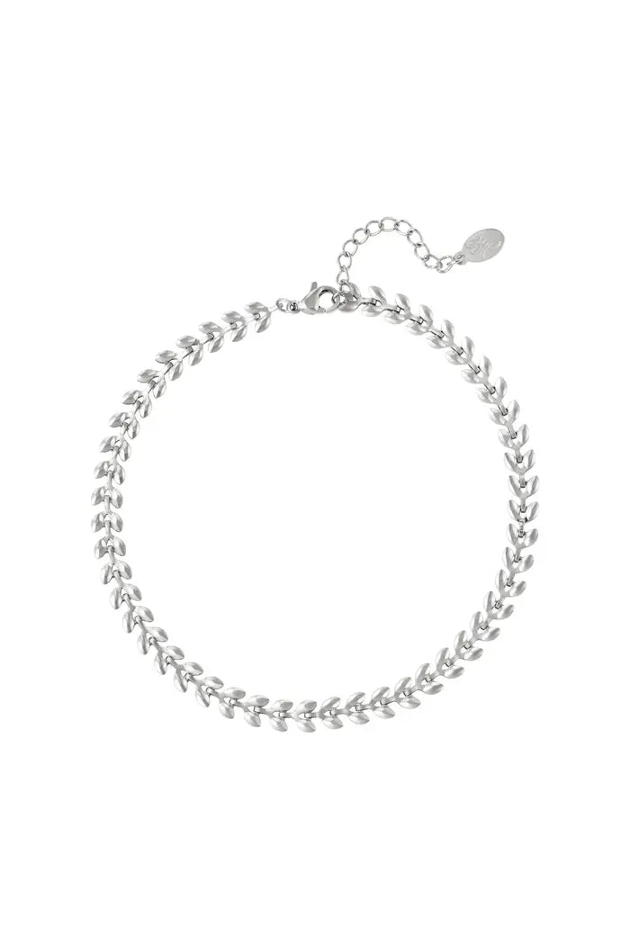 ENKELBANDJE BLADEREN | SILVER