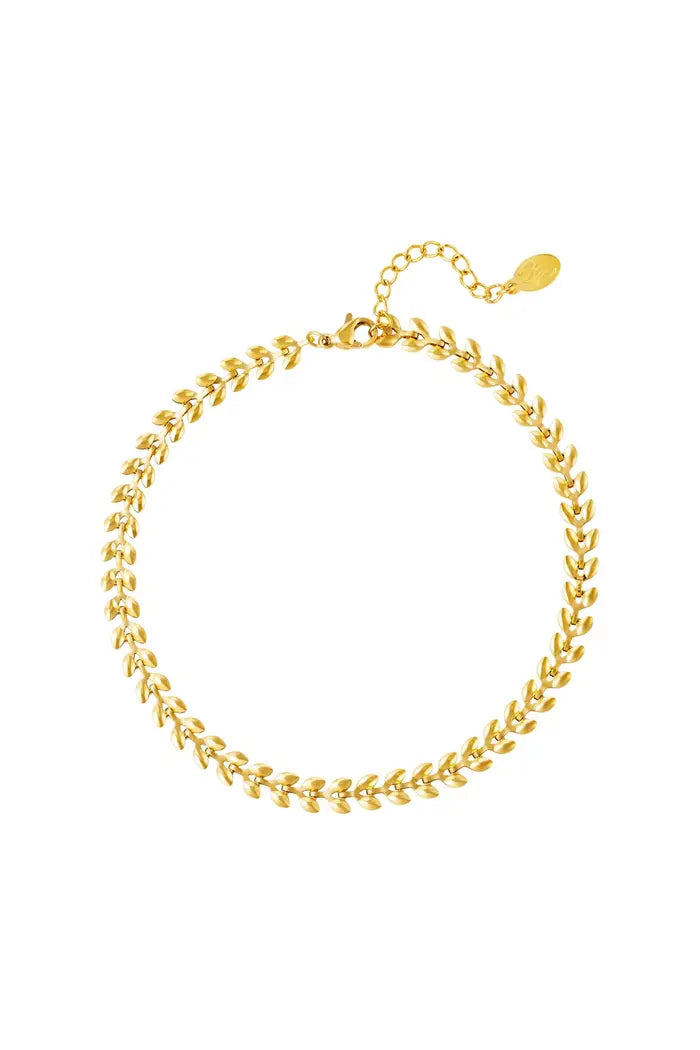 ENKELBANDJE BLADEREN | GOLD