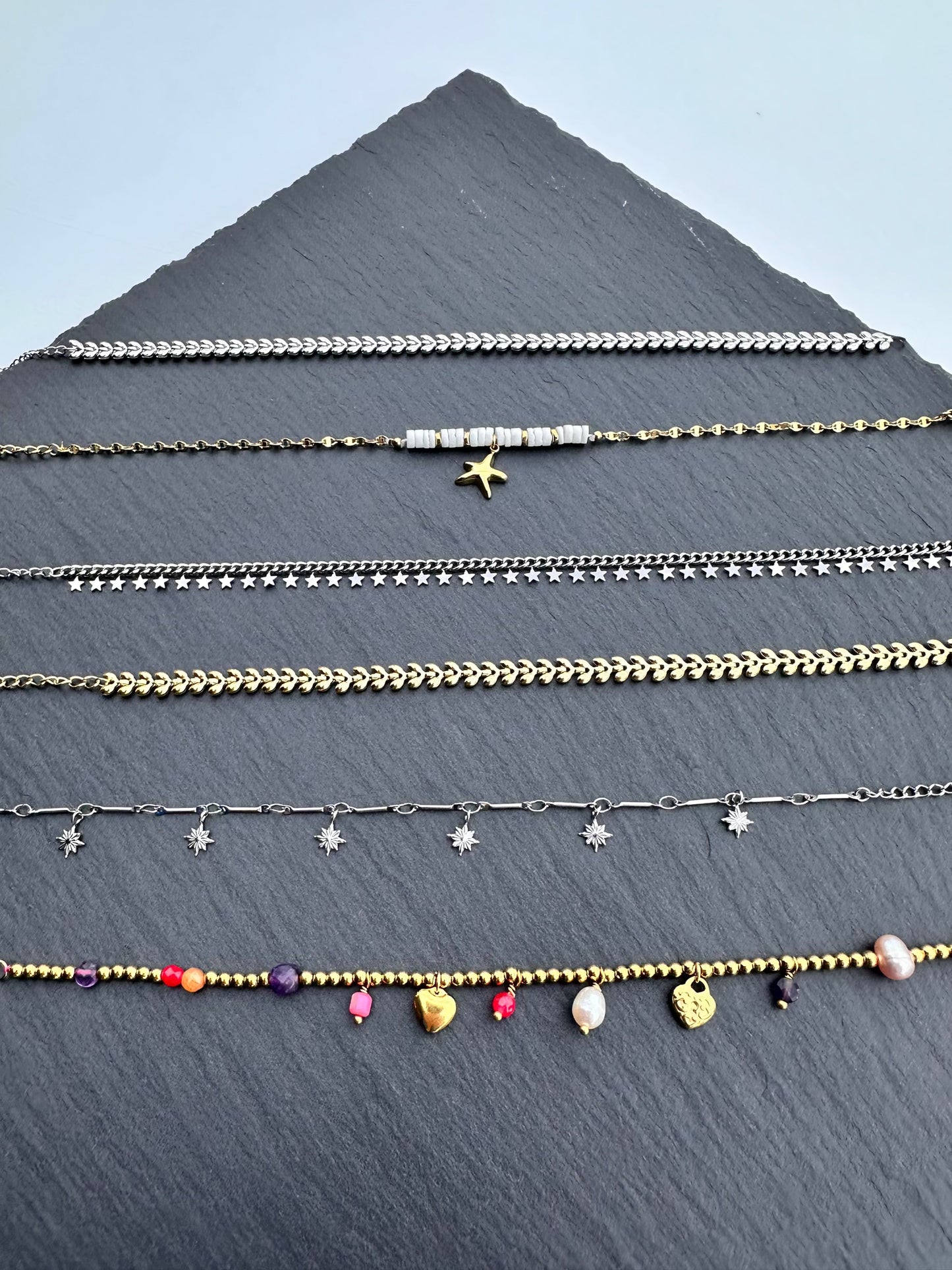 ENKELBANDJE STERREN | SILVER