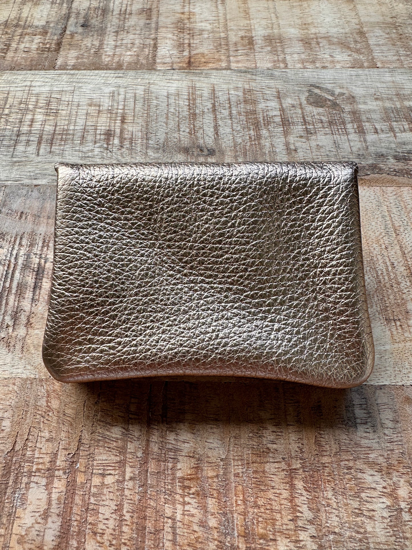 PORTEMONNEE METALLIC | DARK GOLD