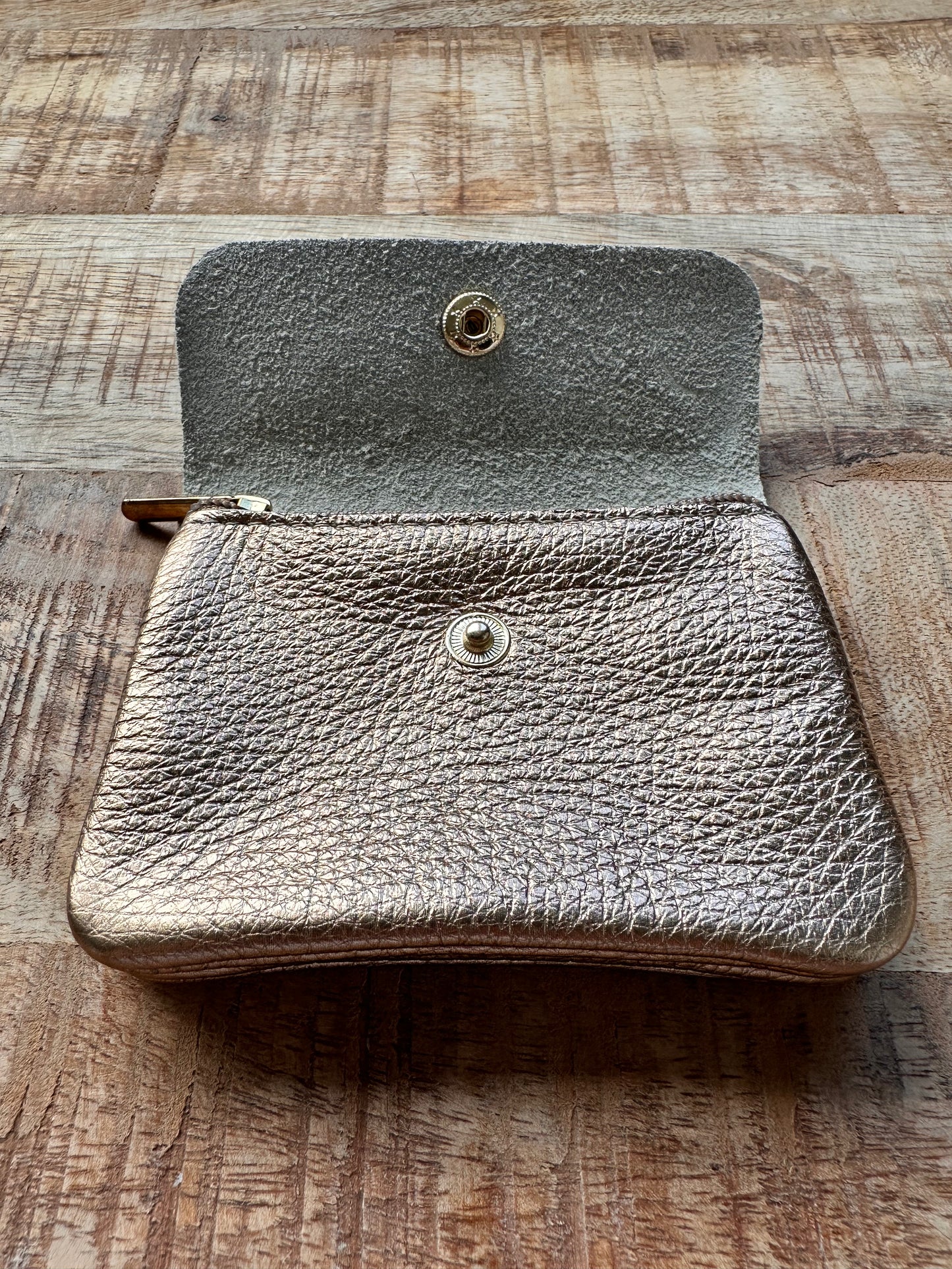 PORTEMONNEE METALLIC | DARK GOLD