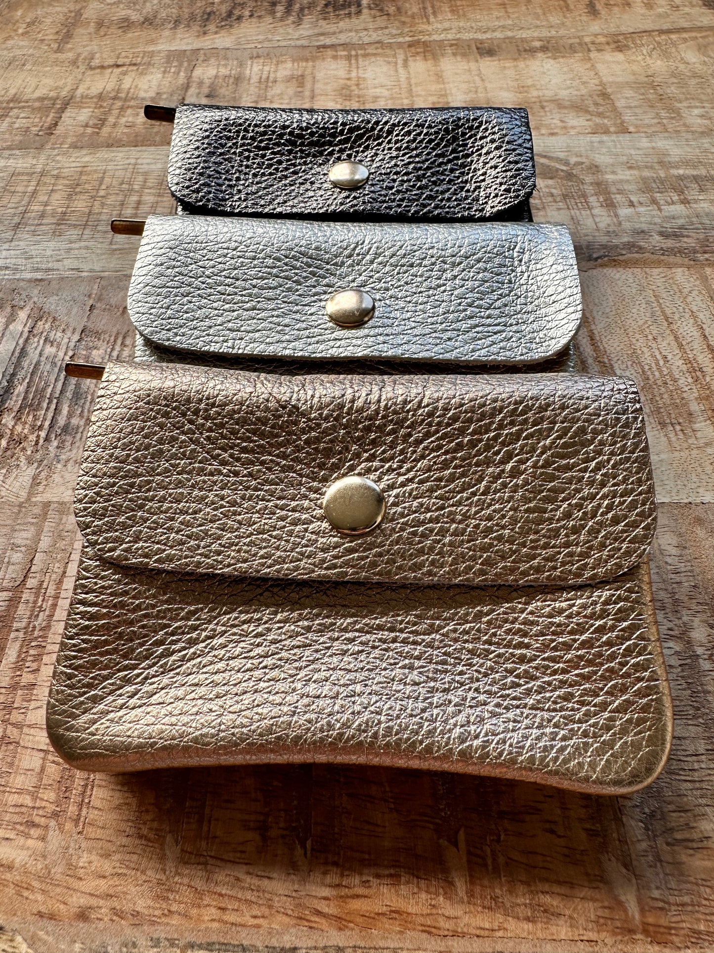 PORTEMONNEE METALLIC | DARK GOLD