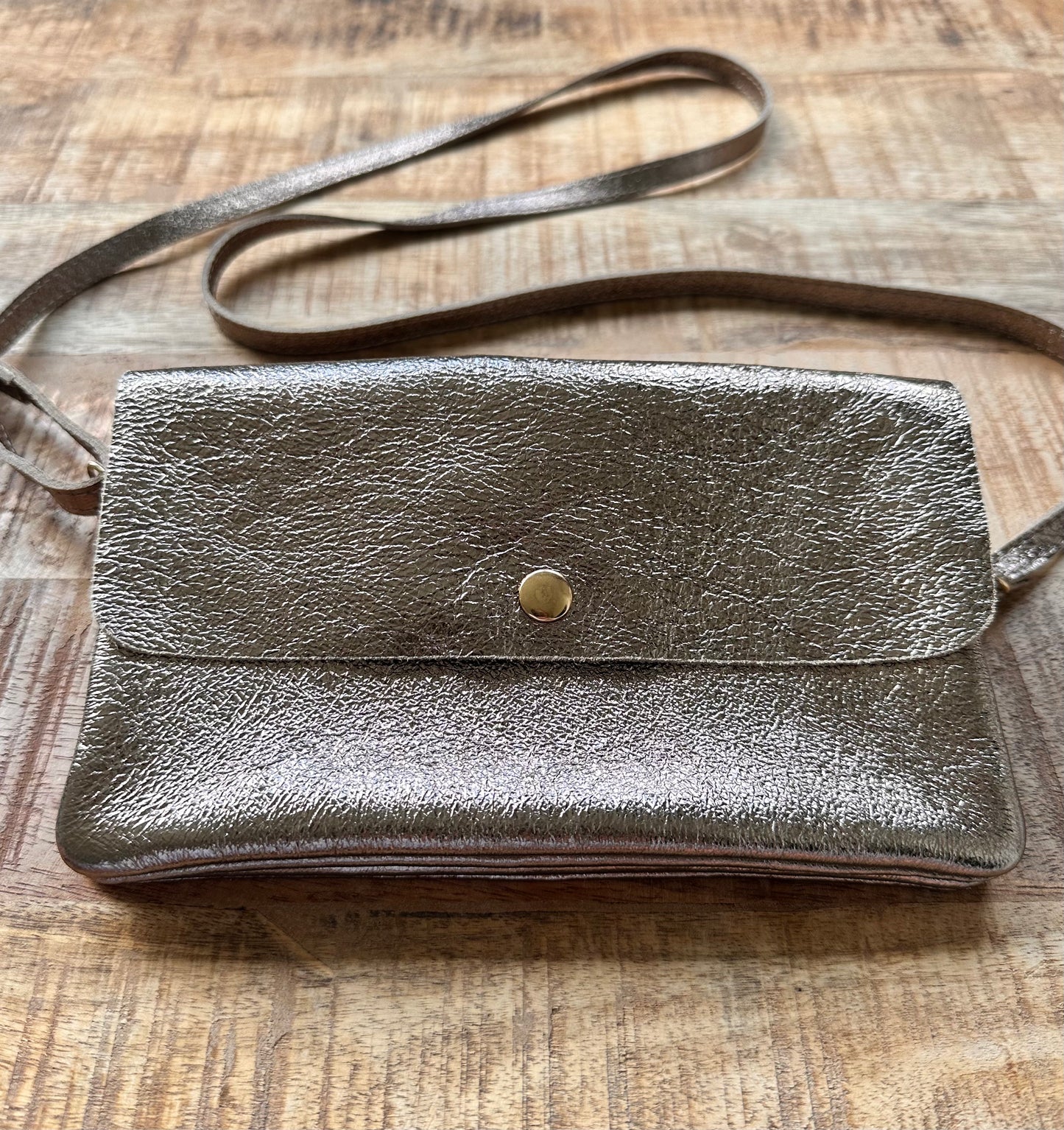 CROSSBODY TAS METALLIC | BRONZE