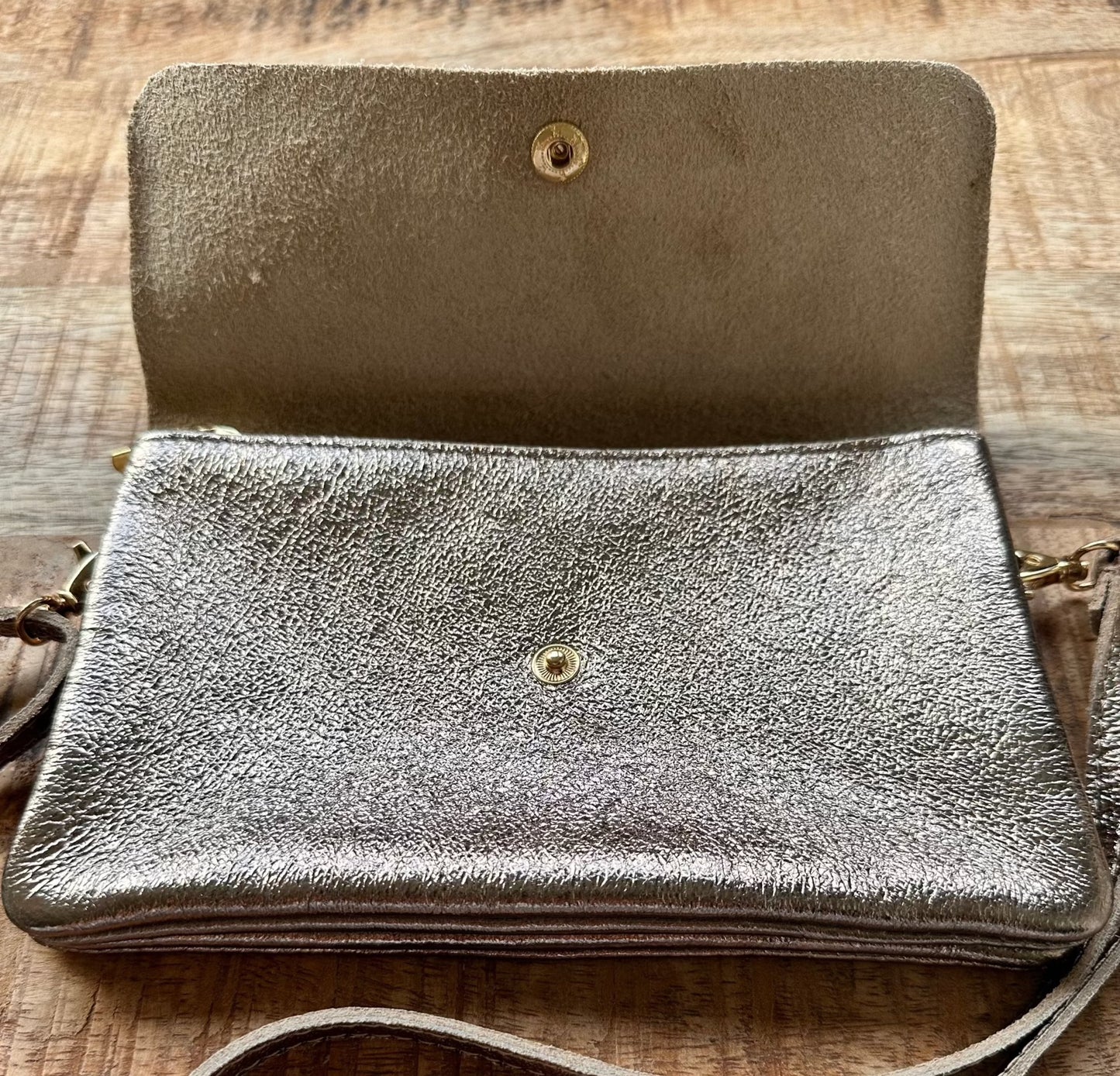 CROSSBODY TAS METALLIC | BRONZE