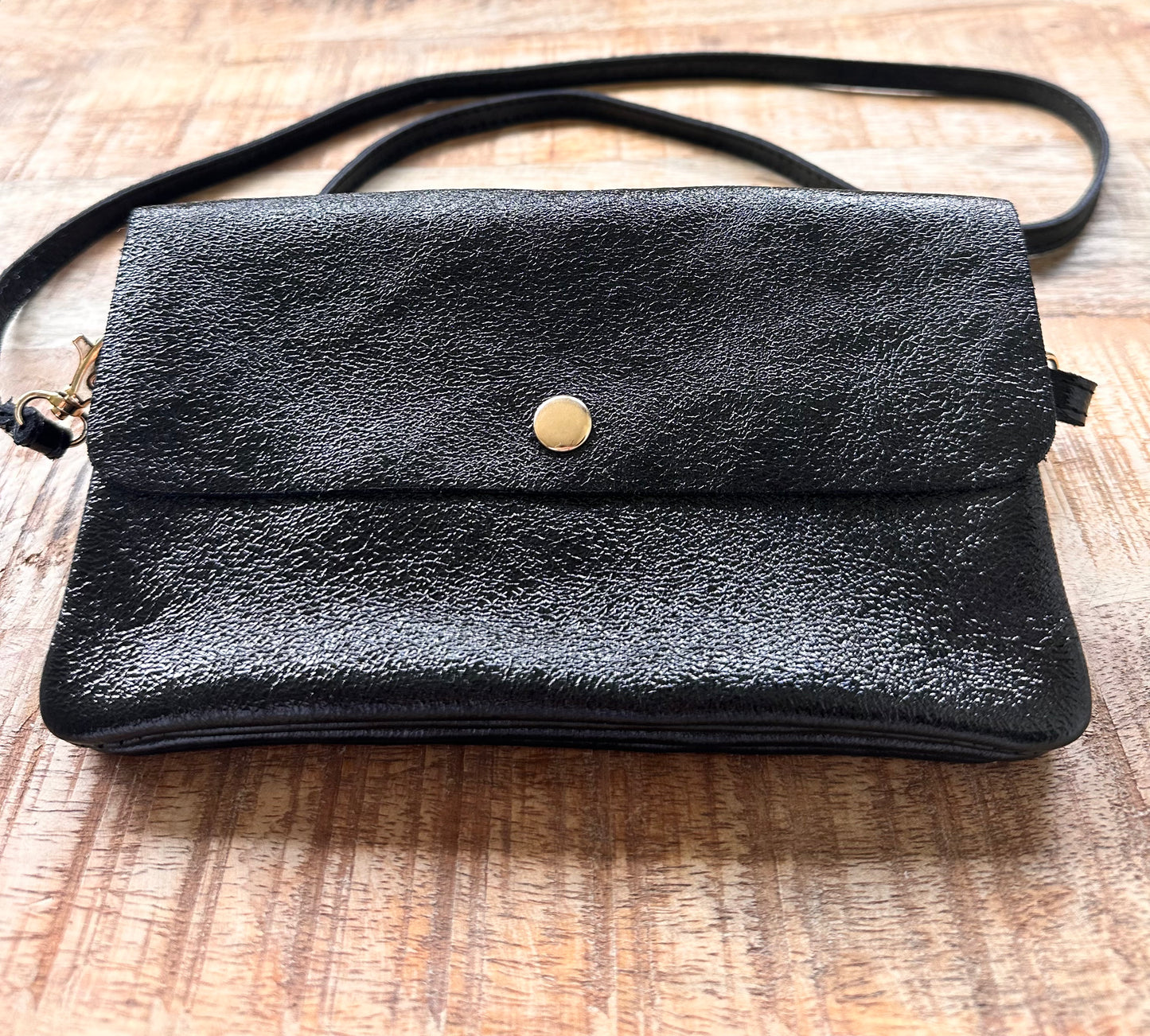 CROSSBODY TAS METALLIC | BLACK