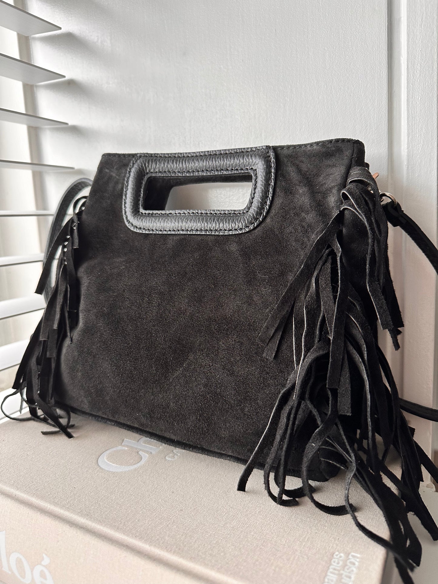 CROSSBODY TAS FRANJES | BLACK