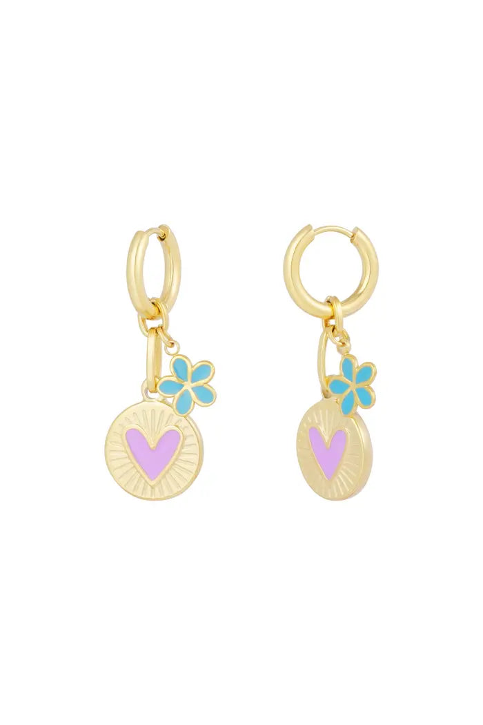 OORBELLEN FLOWER LOVE | GOLD