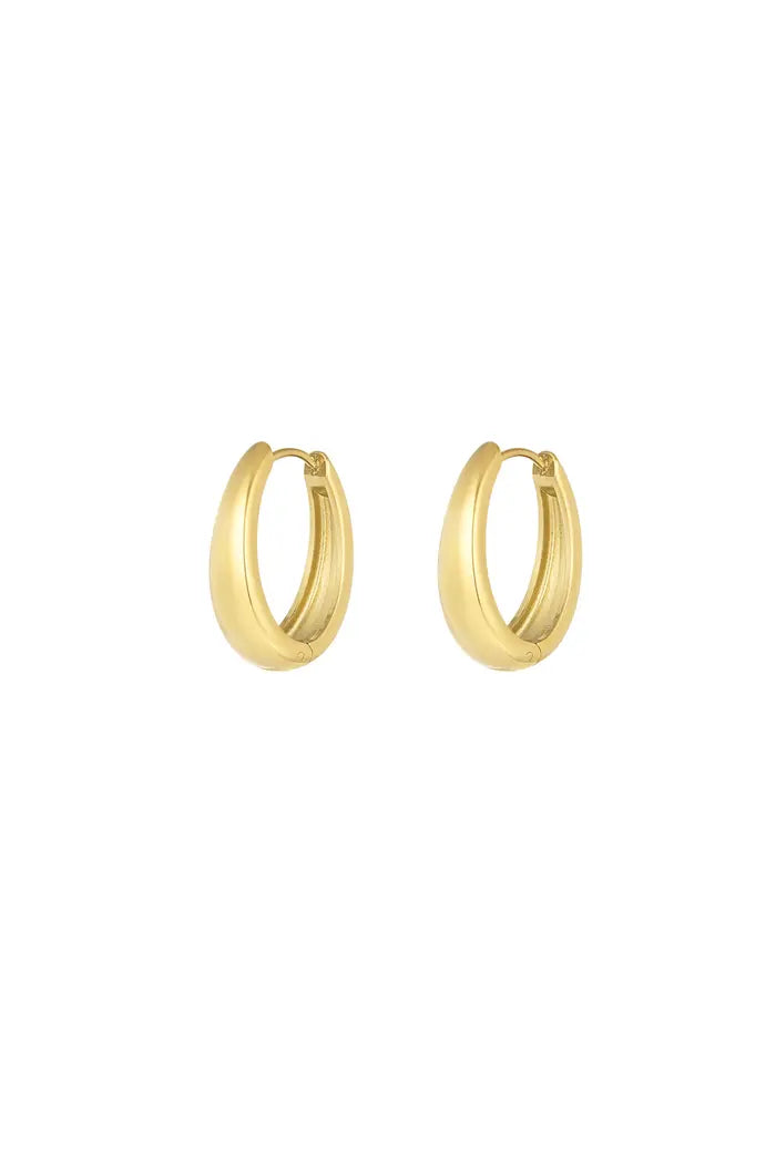 OORBELLEN CLASSY HOOPS | GOLD