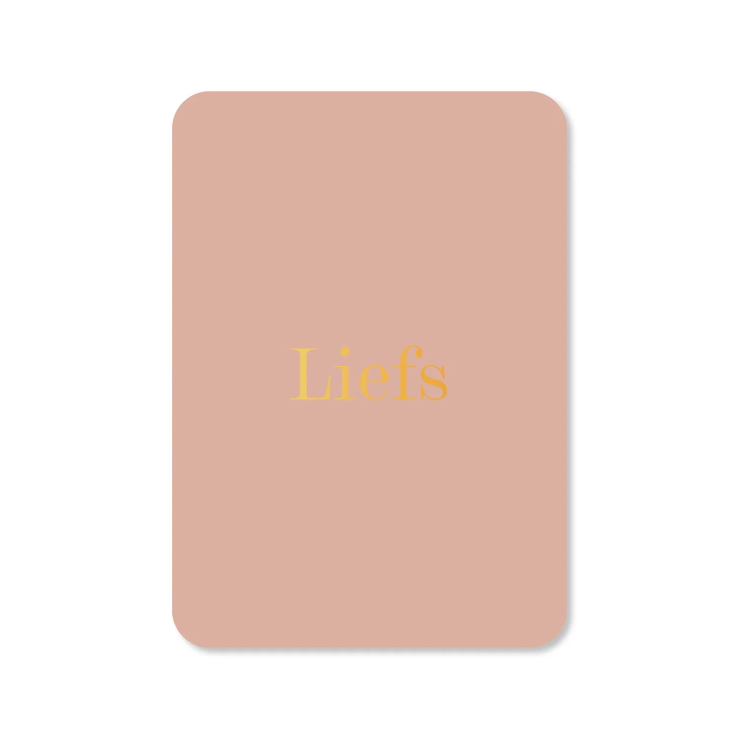 KAART LIEFS | GOUDFOLIE