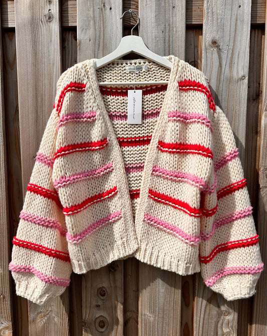 VEST STRIPES | RED/PINK