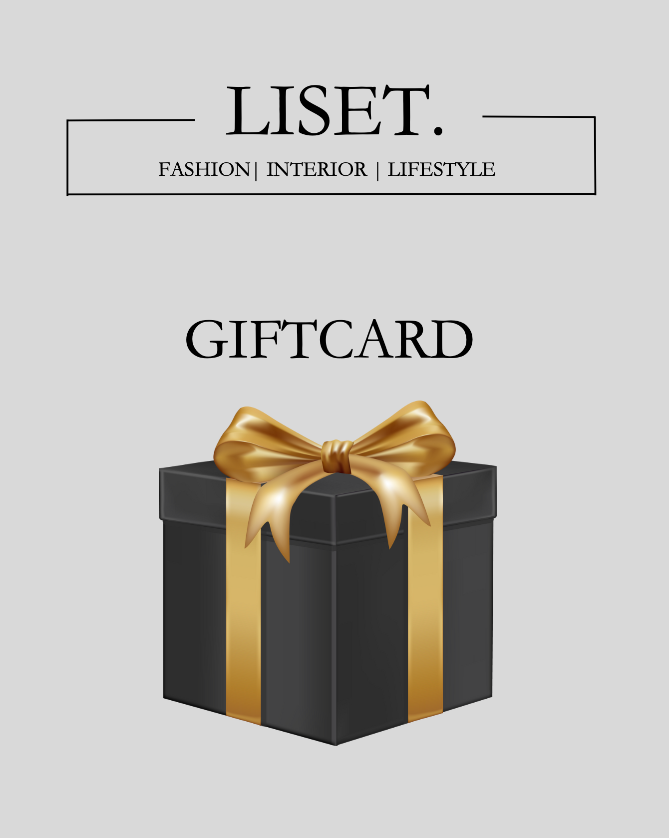 LISET. GIFTCARD